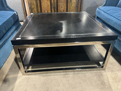 Lexington Black Chrome Coffee Table