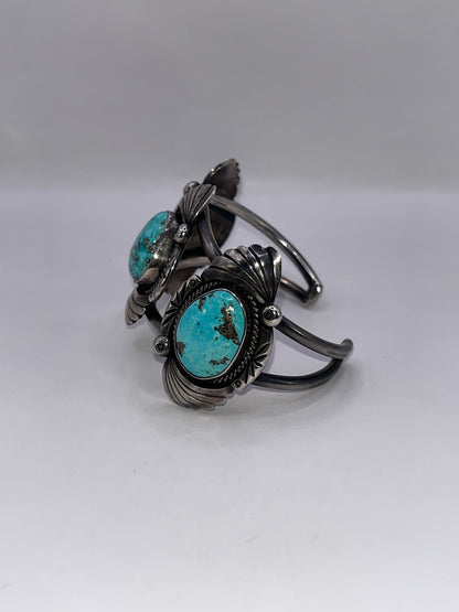 Native Style 925 Sterling Silver & Turquoise Bracelet