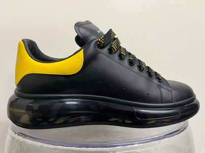 Alexander McQueen Black & Yellow Leather "Larry" Sneakers