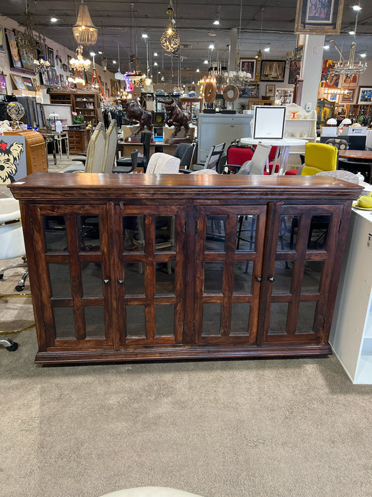 2 Door Window Payne Pine Cabinet