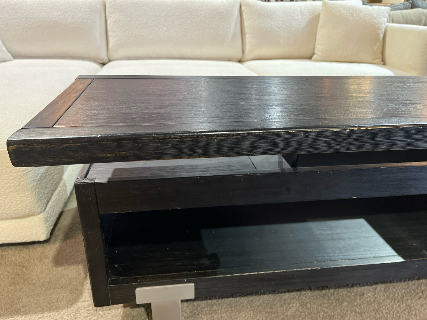 Black Wood Lift Top Coffee Table