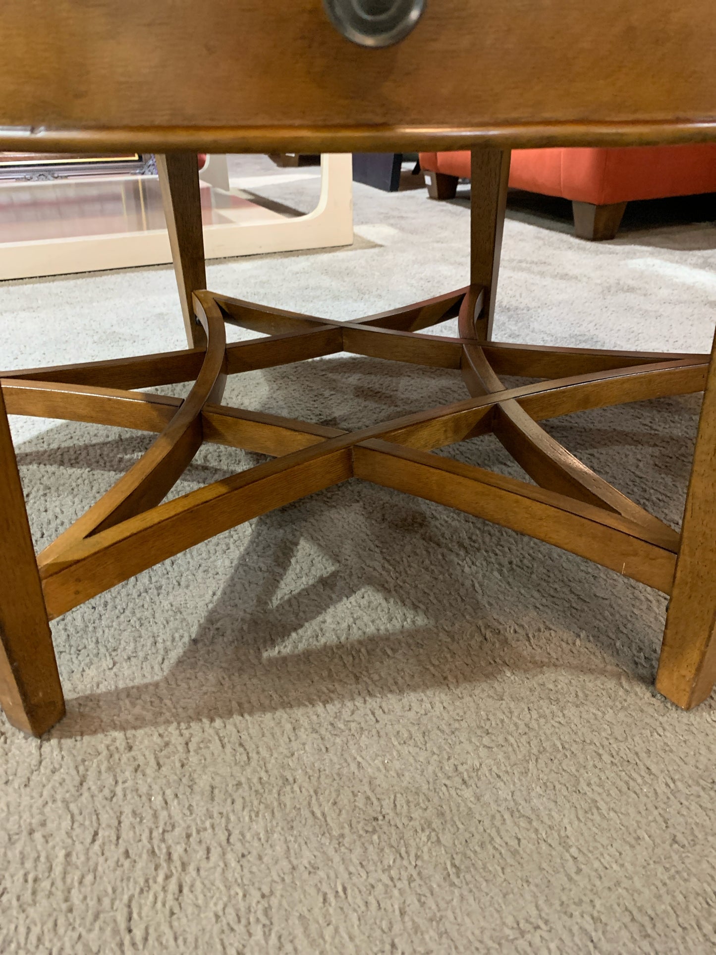 Klaussner Round 2 Drawer Wood Coffee Table