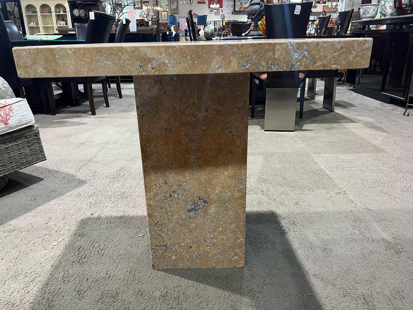Stone International Chrome Stone Table