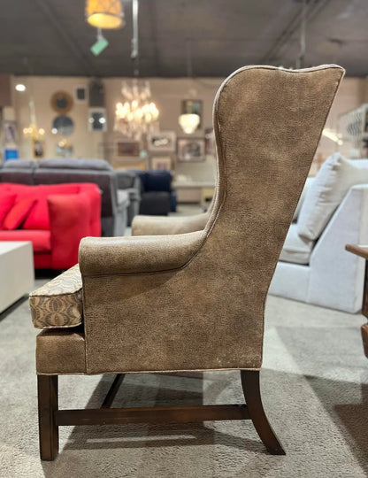 Heckman Brown Wingback Chair
