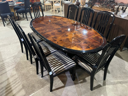 Henredon Dark Wood Scene III Dining Table