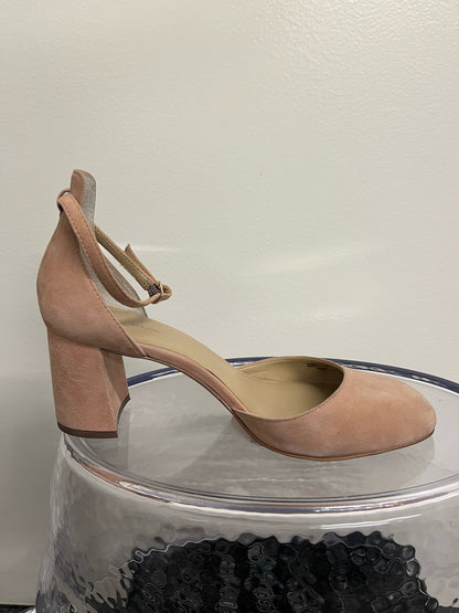 Ann Taylor Blush Chunky Heels