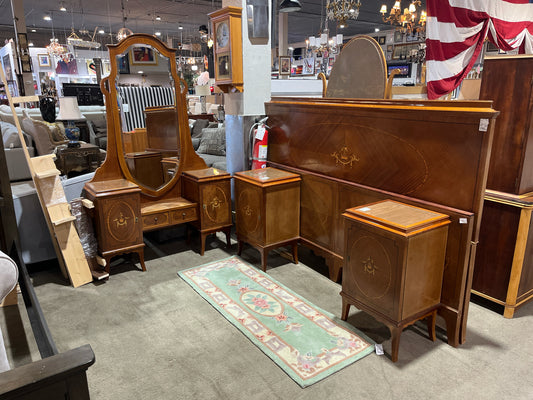 4-Piece Antique Wood Bedroom Set
