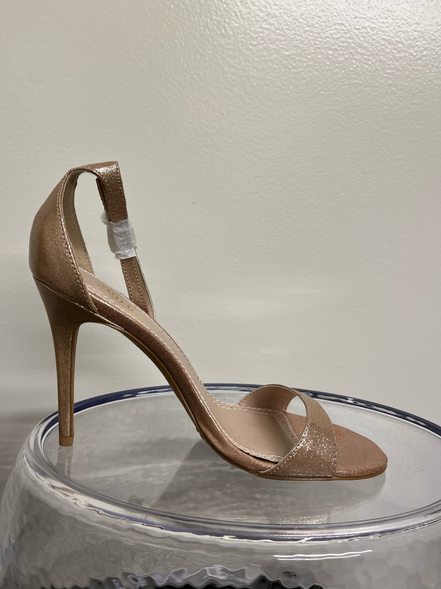 Charles David Copper Glitter Heels