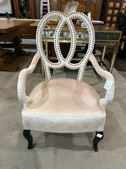 Floral Fabric Ribbon Arm Chair