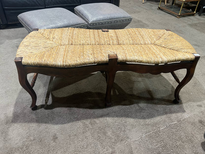 Mahogany French Provencial Wood Bench