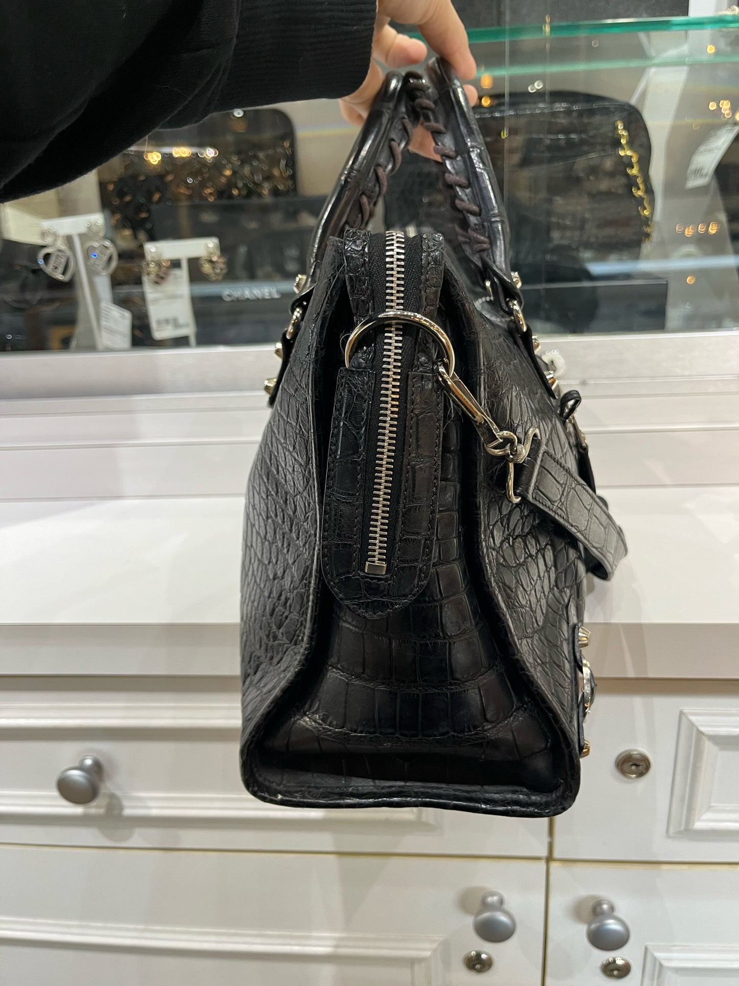 Balenciaga Alligator Handbag