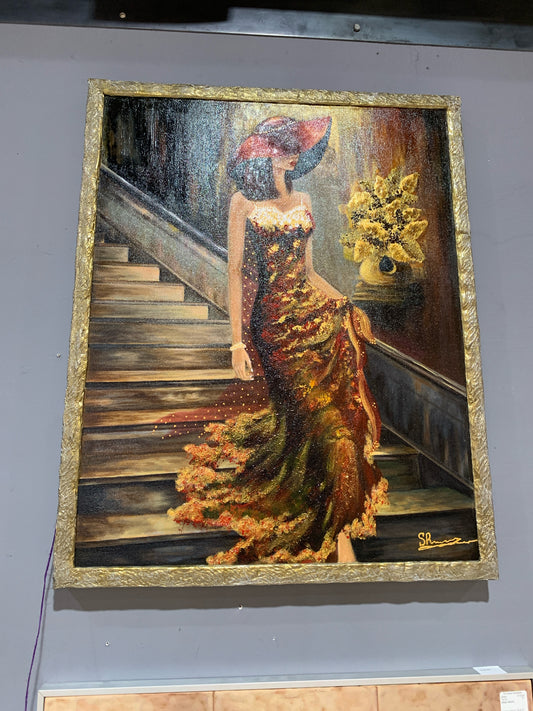 2025 Svetlana Rozenberg "Night Visit" Original Oil & Acrylic Wall Art