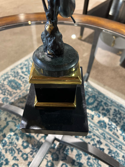 Dolphin Statue With Marble Stand
