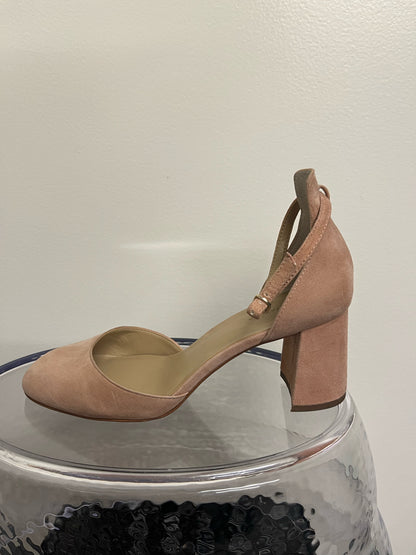 Ann Taylor Blush Chunky Heels