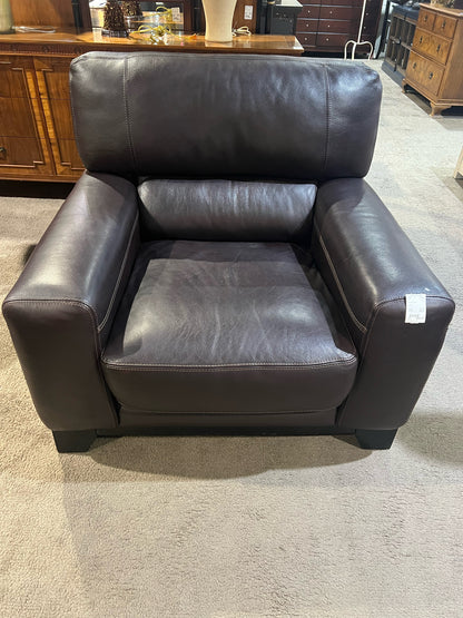 Brown Leather Armchair
