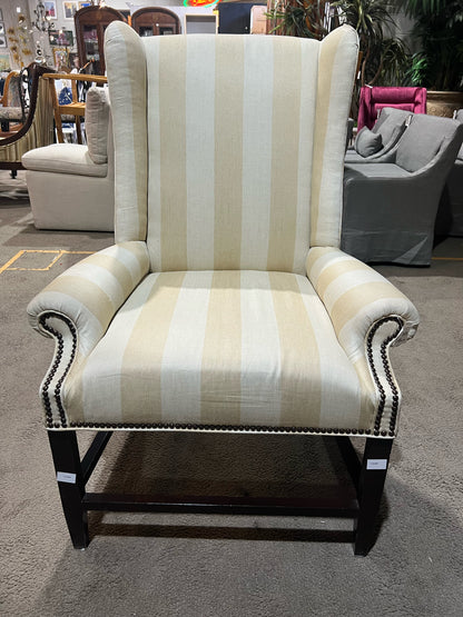 Barclay Butera Beige Wing Chair