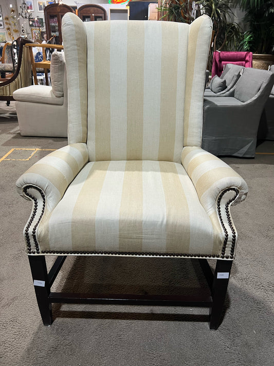 Barclay Butera Beige Wing Chair
