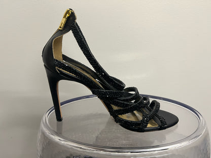 Ted Baker Black Stone Strap Evening Sandals