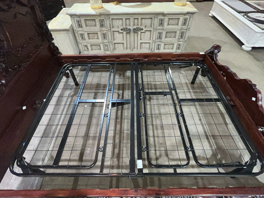 Queen Size Black Metal Electric Remote Control Bed Frame