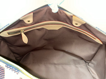 Louis Vuitton Yellow Monogram Damier Pop "Bandouliere" Duffel Bag