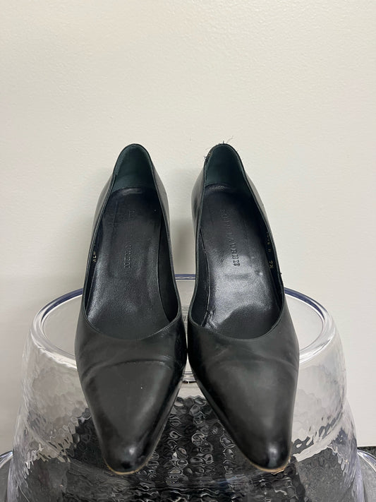 Ralph Lauren Black Leather Heels