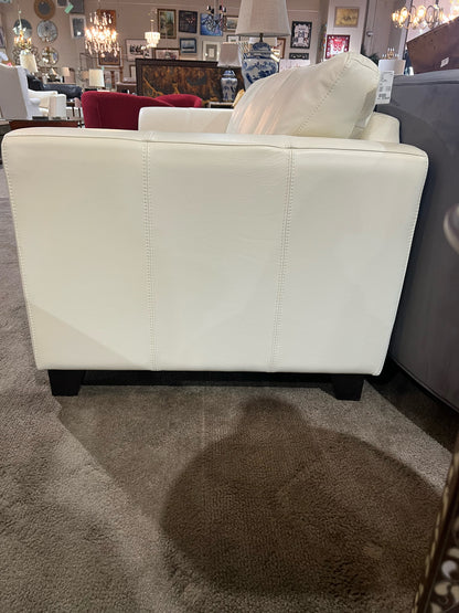 Palliser White Leather Sofa