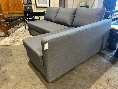 Modern Style Gray Fabric Storage Sectional