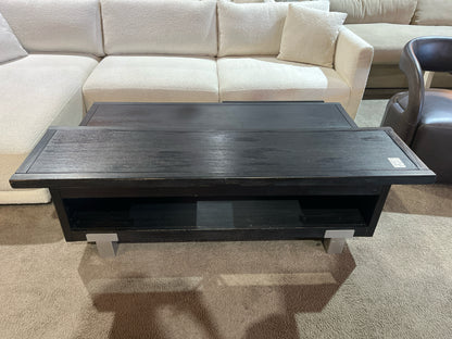 Black Wood Lift Top Coffee Table