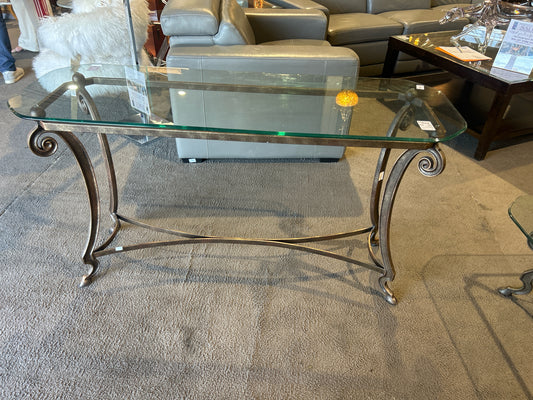 Bronze Tone Goat Hoof Wrought Iron Table