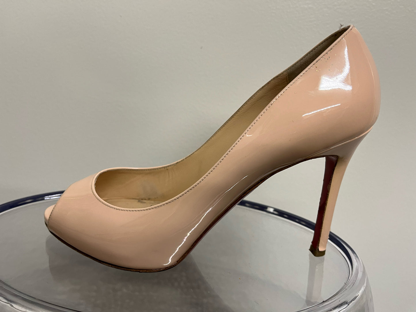 Christian Louboutin "Very Privé" Peeptoe Heels