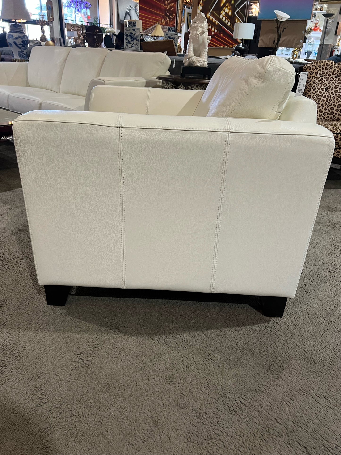 Palliser White Leather Chair