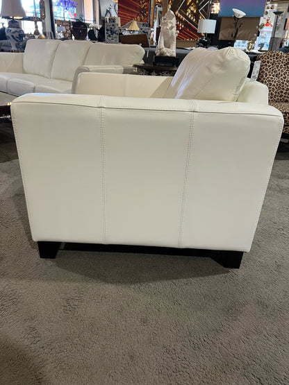 Palliser White Leather Chair