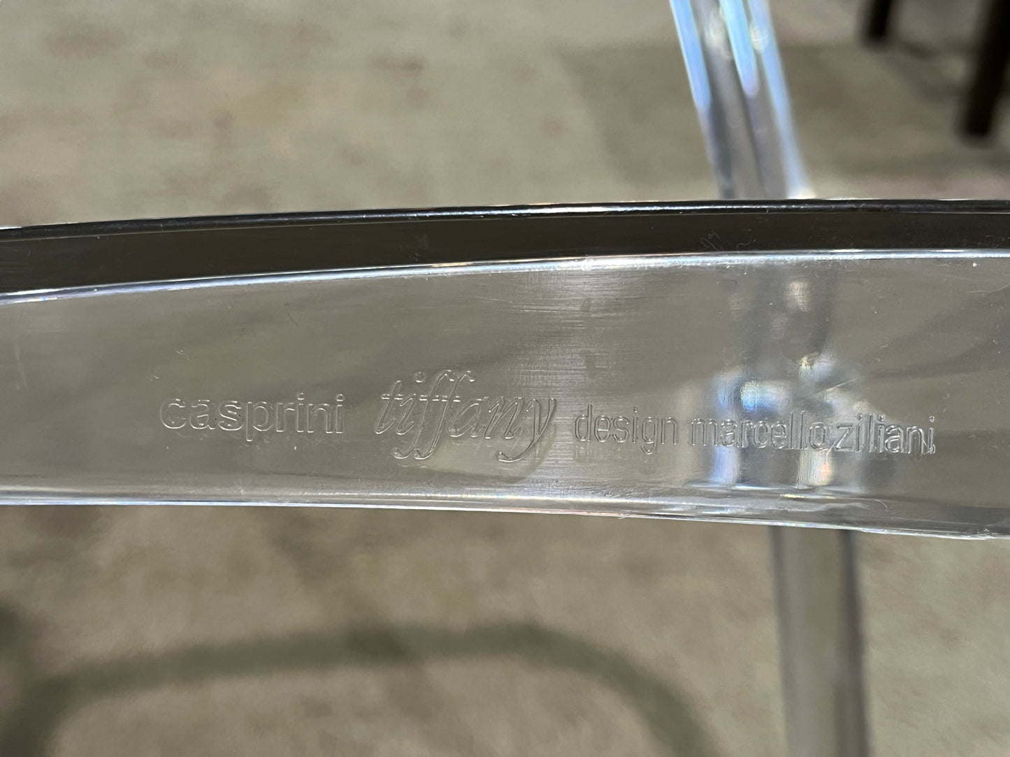 Casprini x Marcello Ziliani Clear Acrylic "Tiffany" Chair