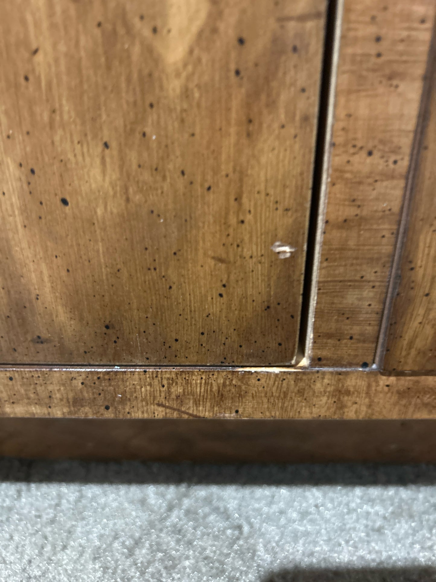 Dixie Furniture Wood  "Campaigner" Hutch Top Dresser
