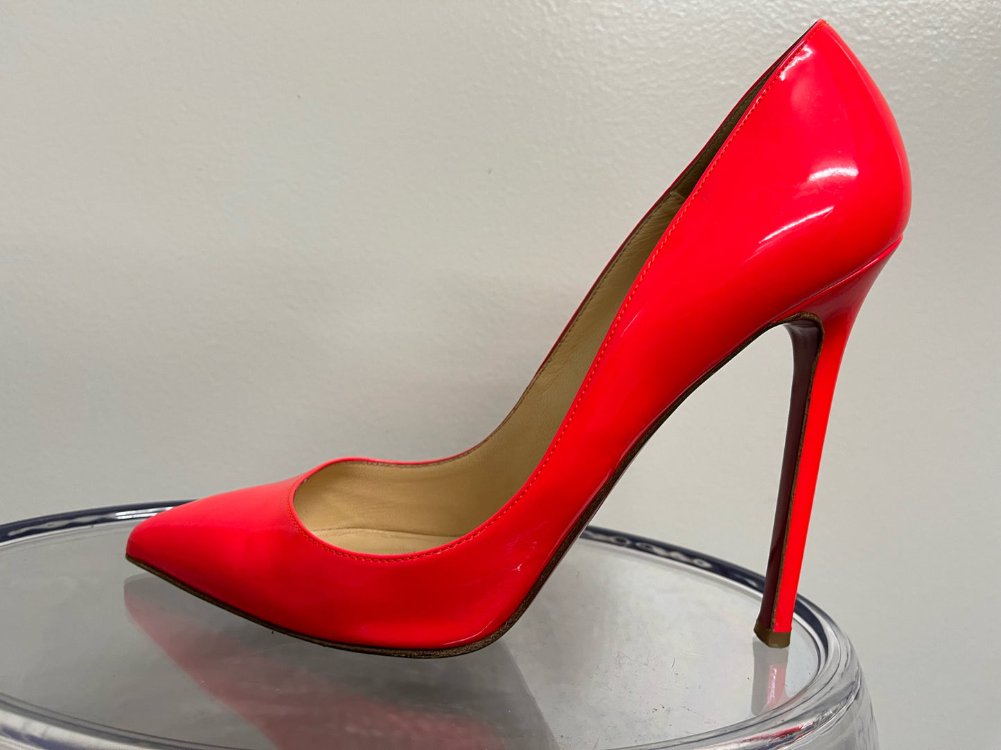 Christian Louboutin Hot Pink Patent Leather Heels