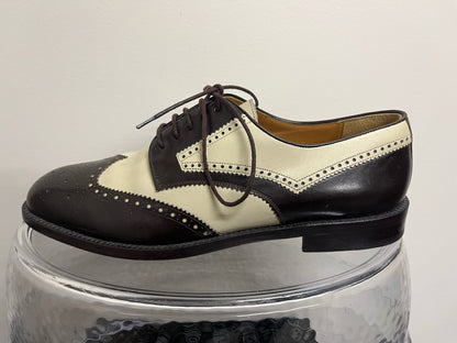 Mezlan Brown & White Oxford Dress Shoes