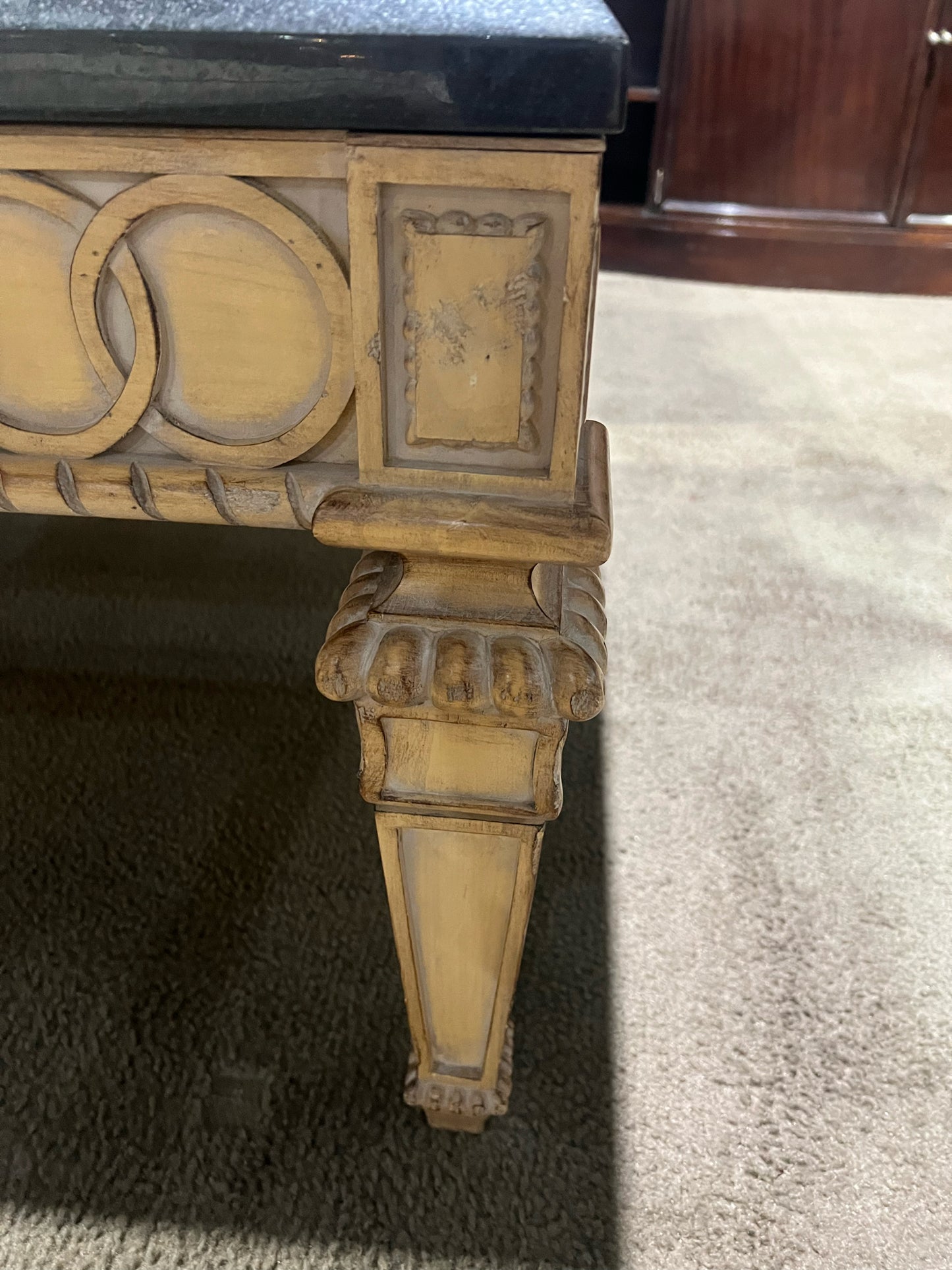 Kreiss Black Marble Table