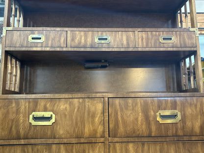 Dixie Furniture Wood  "Campaigner" Hutch Top Dresser