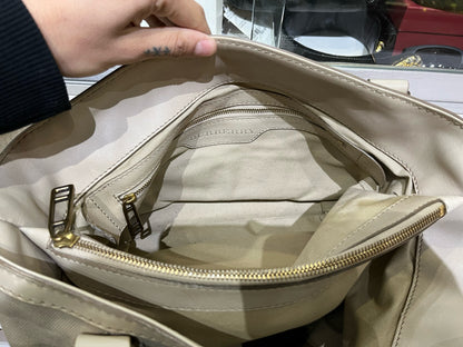 Burberry Cream Plaid Tote