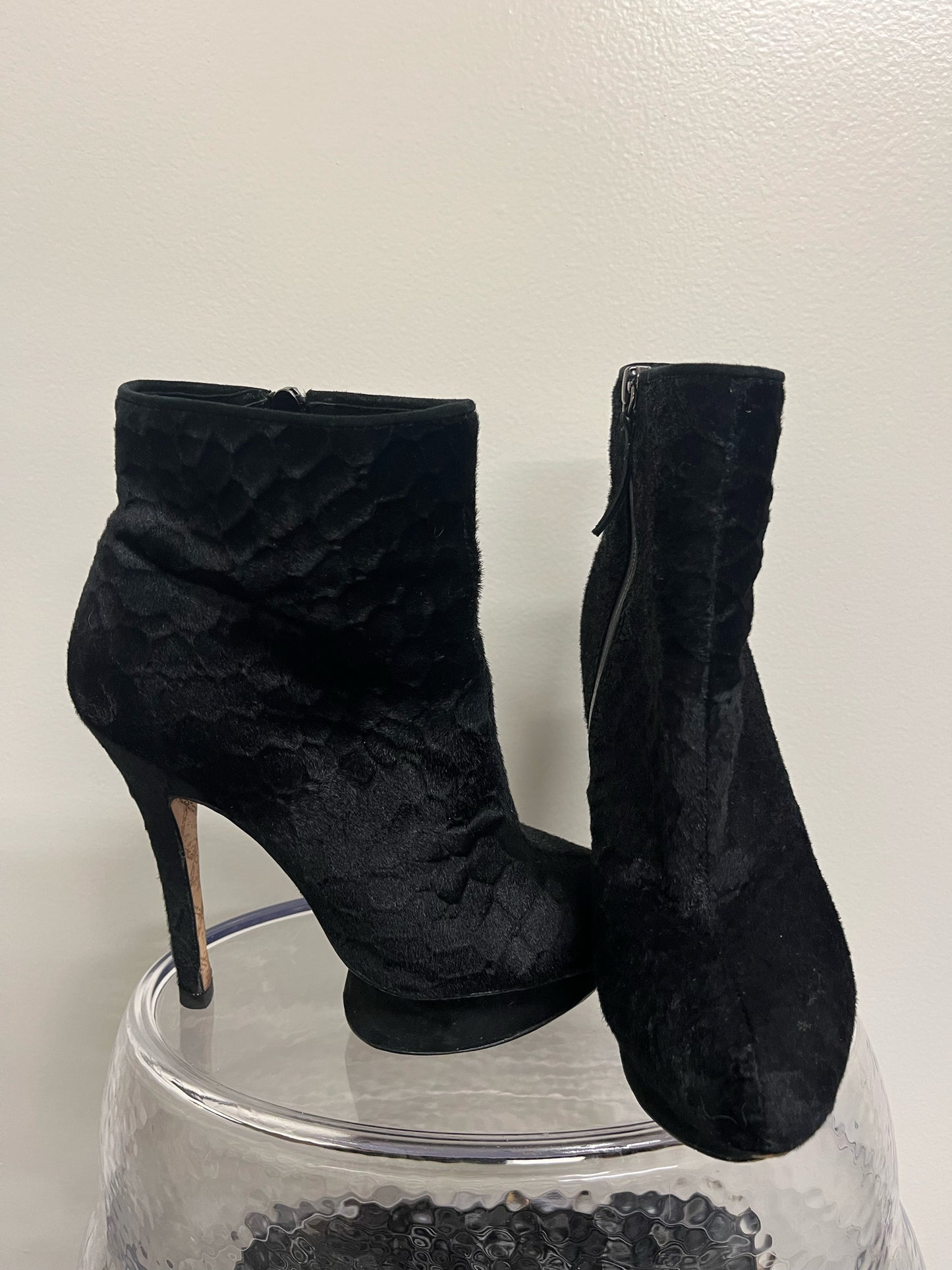 L.A.M.B. Gwen Stefani Black "Noos" Platform Heels