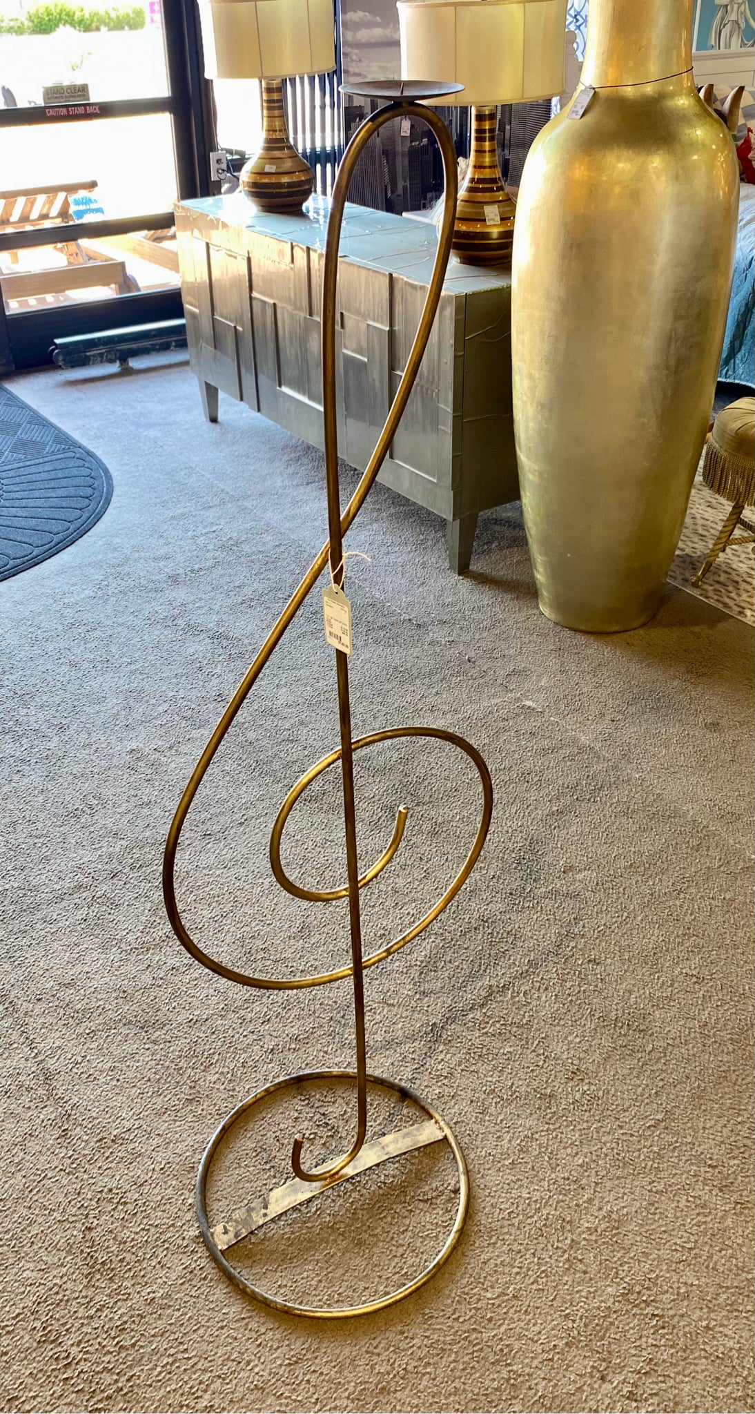 Treble Clef Candle Holder