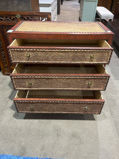 Maitland Smith Red & Seagrass Dresser