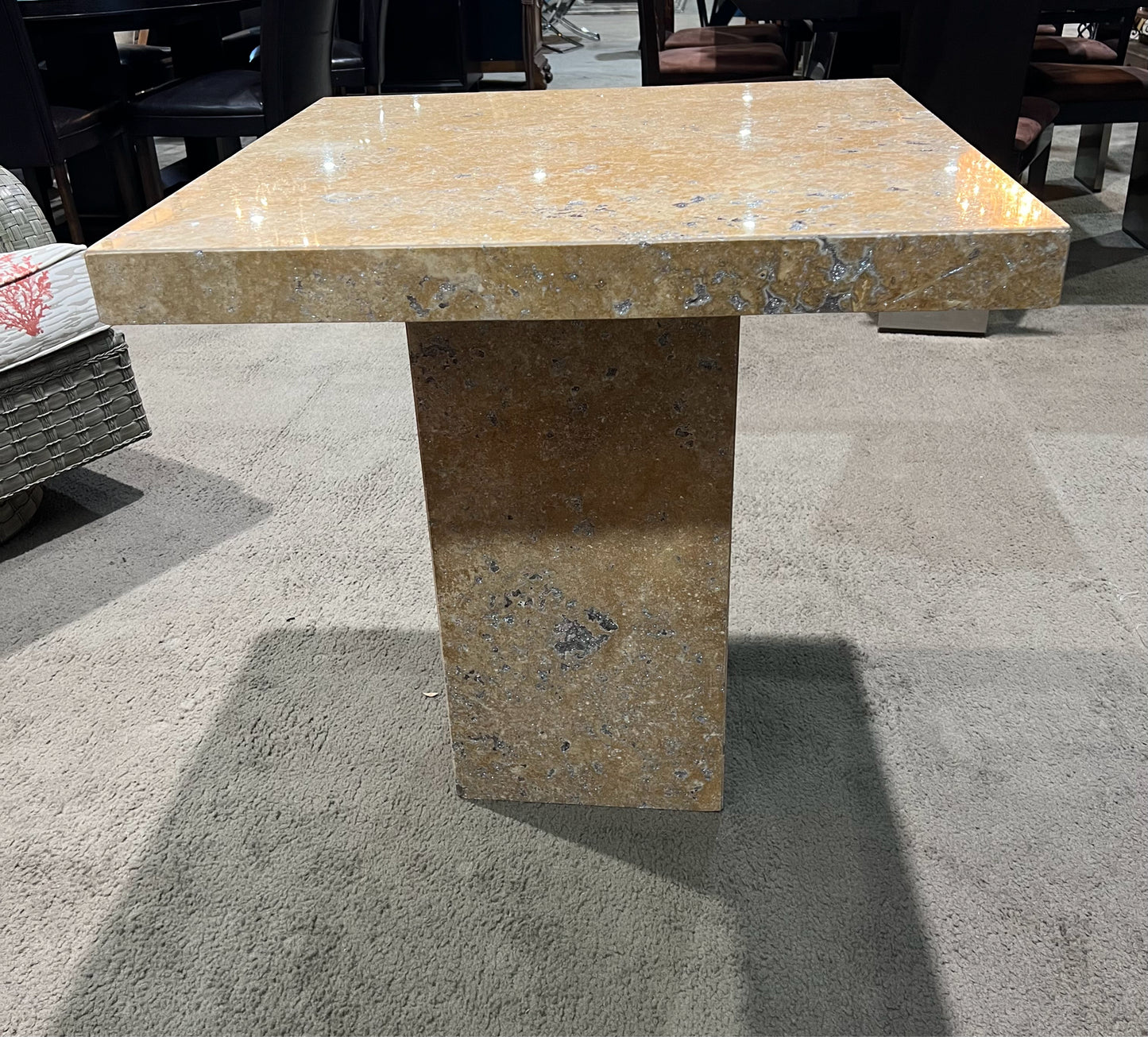 Stone International Chrome Stone Table
