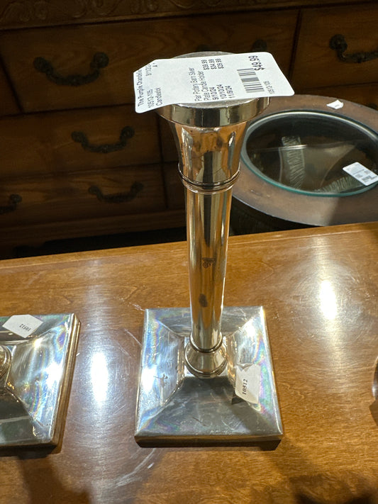 Silver Plate Candle Holder