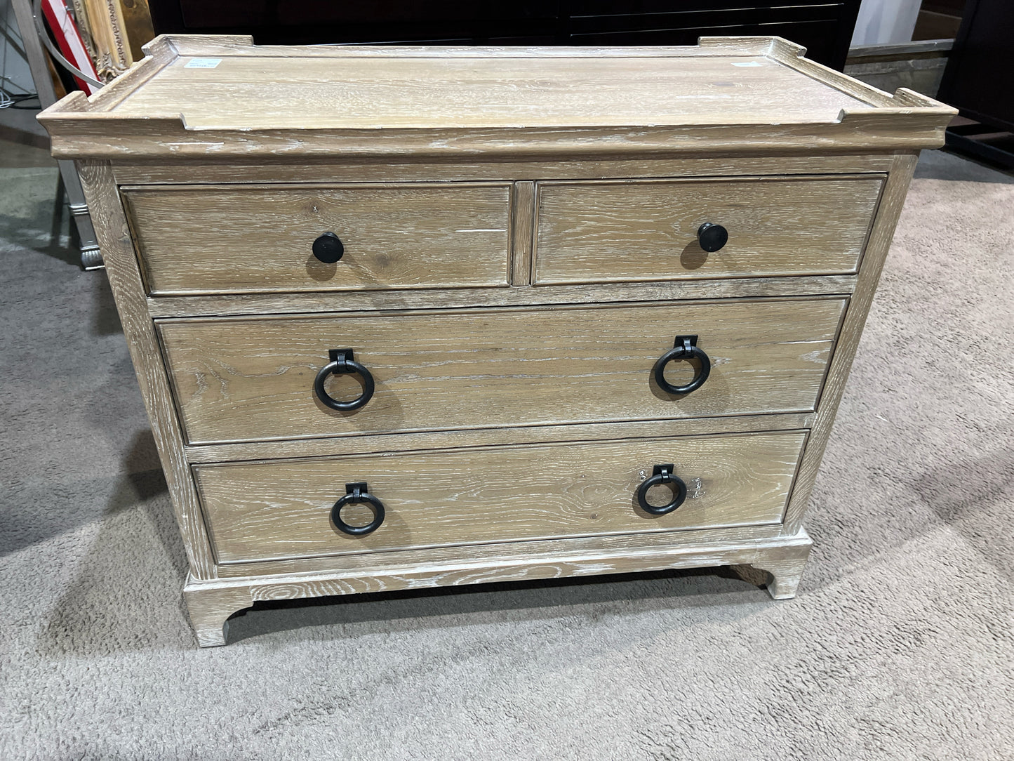 Bernhardt Rustic Three Drawer Nightstand