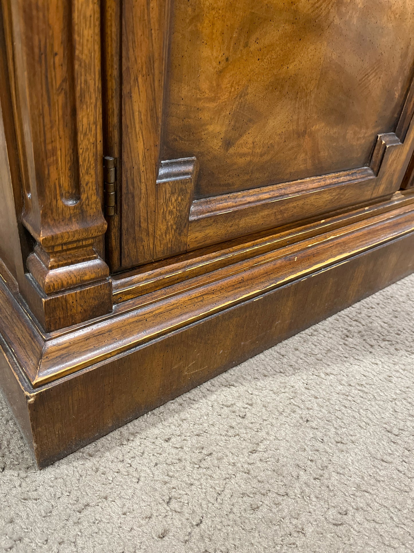 Drexel 1960's Louis XVI Mahogany Bar Cart