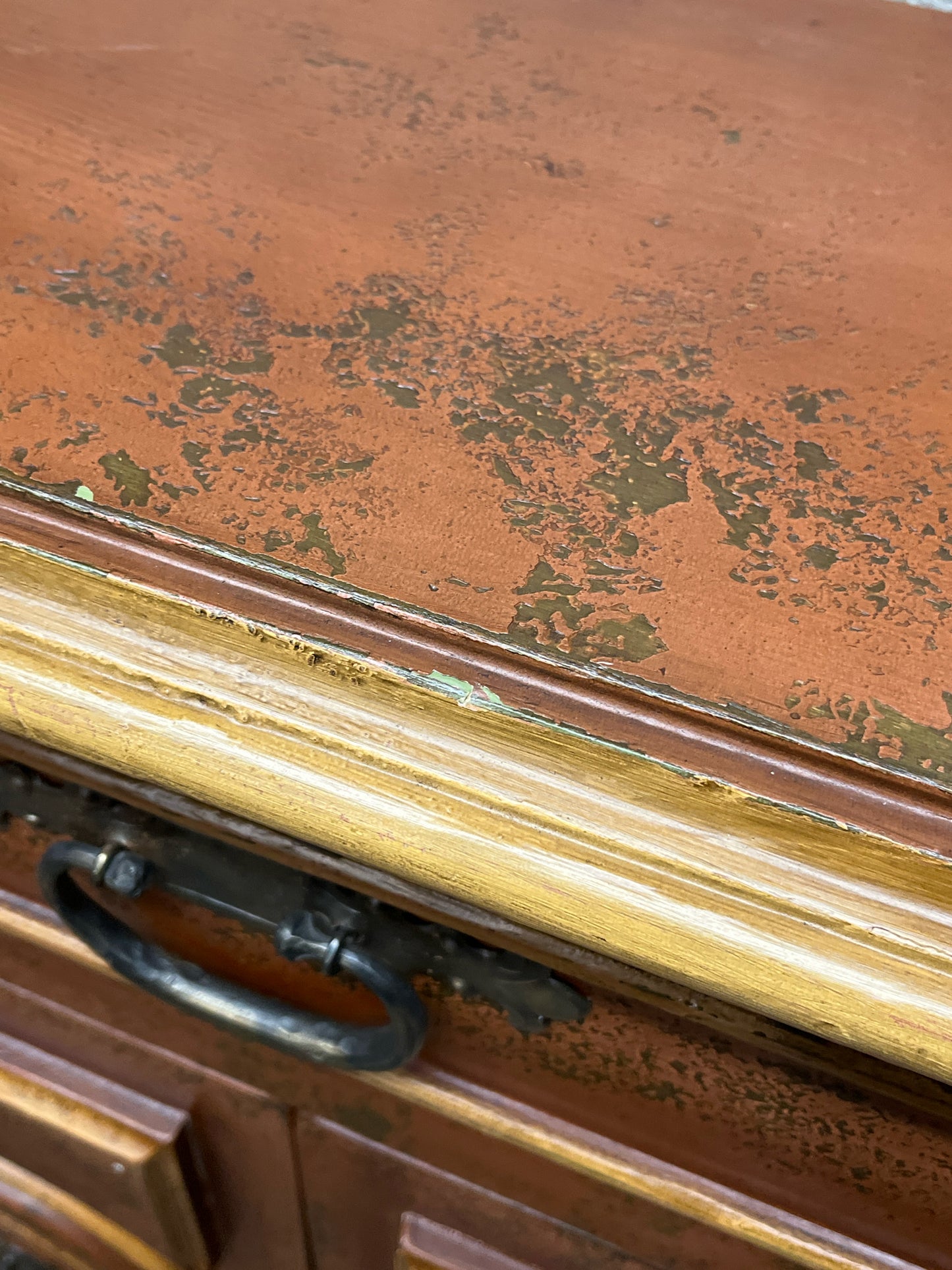Van Thiel Rustic Rust Credenza
