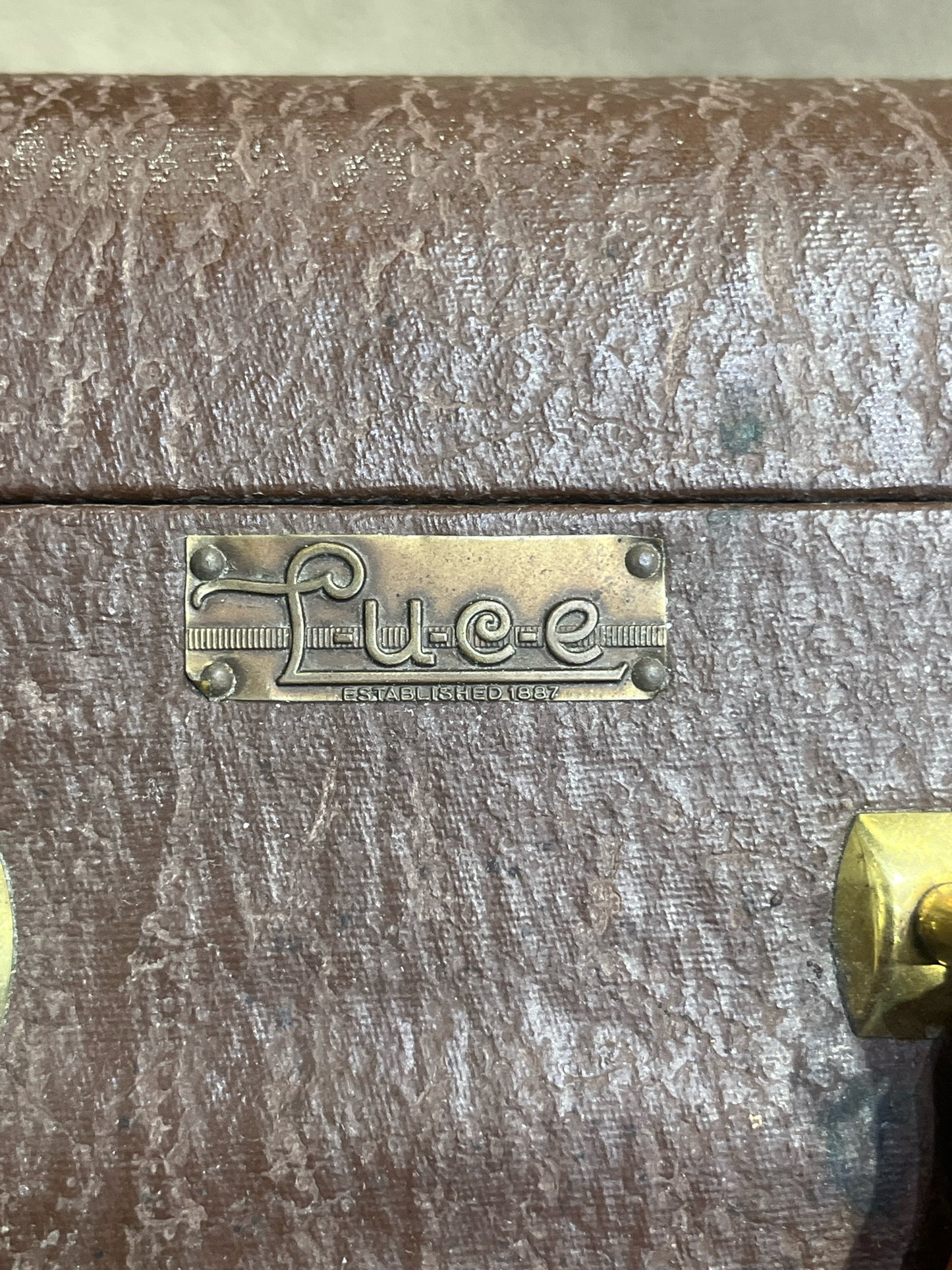 Vintage Brown Suitcase