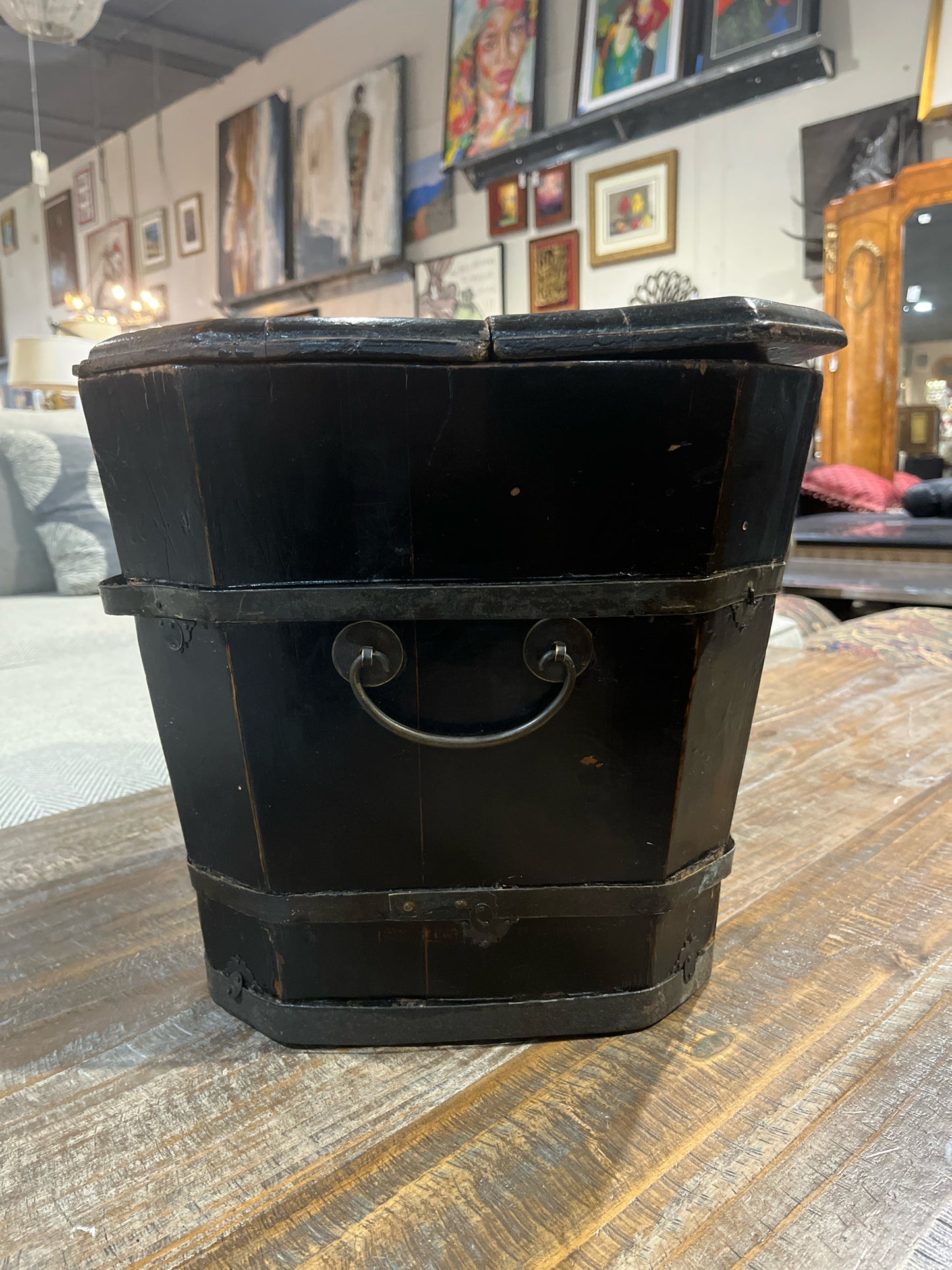 Antique Asian Style Box with Lid